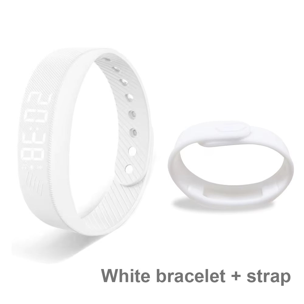 Smart Bracelet LED Digital Waterproof Smart Clock Smartband with Running Pedometer Monitor Smart Band Vibration Alarm Reminder