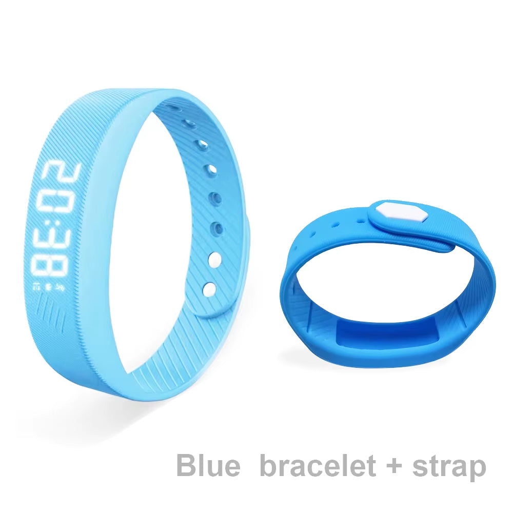 Smart Bracelet LED Digital Waterproof Smart Clock Smartband with Running Pedometer Monitor Smart Band Vibration Alarm Reminder
